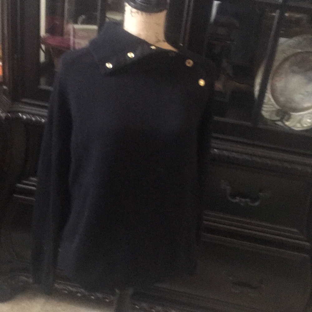 Ralph Lauren Sweater with Gold Button Snaps
